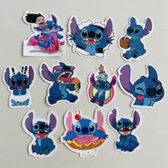 リロアンドスティッチ　ディズニー　シール　ステッカー　かわいい　紙素材　10枚⑦