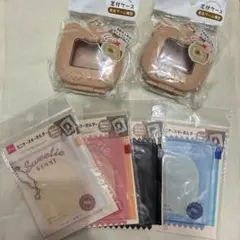 ミニケースキーホルダー　お菓子パッケージ　窓付きケース　育成ゲーム型