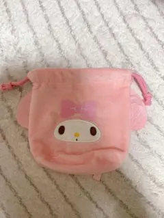 サンリオ　ふわふわフェイス　巾着 マイメロ　ガチャガチャ