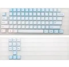 キーキャップ PBT 87/61キー対応（Cherry MX）水色系