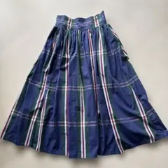 BEAMS BOY ビームスボーイ チェック ロングスカート コットンのサムネイル
