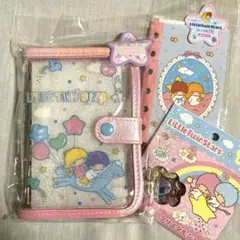 リトルツインスターズ キキララシールバインダー シール帳クリスタルシール　ピンク