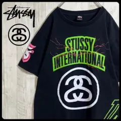 00s STUSSY ステューシー Tシャツ ブラック L SSリンク　オールドのサムネイル