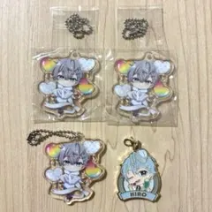 ヒロさん ぷぴぱアクリルキーホルダー各種 カラフルピーチ