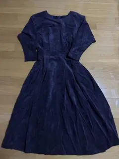 パープル ロングワンピース