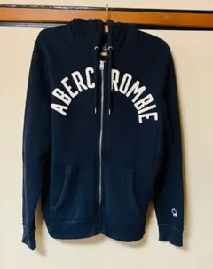 Abercrombie ネイビー ジップアップパーカー