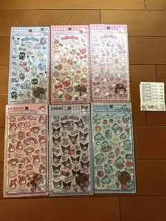 ボンボンドロップシール サンリオ 6種 正規品 キティちゃん はぴだんぶい
