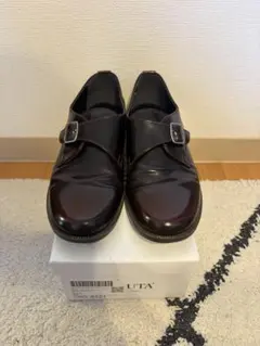 ハルタ HARUTA モンクストラップシューズ ブラウン　24.5※限定値下げ中