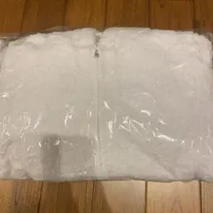 ジェラートピケ もこもこパーカー ホワイト フリース ルームウェア