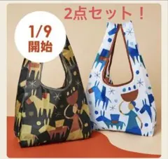 KALDI ✨2026.1.9開始　色違い２点セットエコバッグ✨