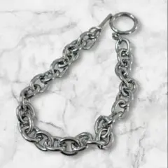 マンテルブレスレット メンズ ペアアクセ シルバー 19cm韓国 チェーン