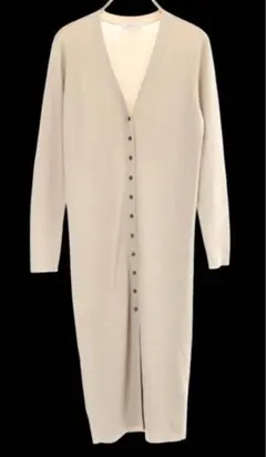 PLST ロングリブニットカーディガン　M 美品