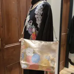 帯リメイクショルダーバッグ