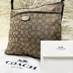 コーチ ショルダーバッグ シグネチャー キャンバス ベージュ F36378