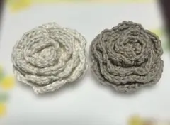 ハンドメイド　お花のブローチ