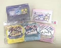 y*o様 ちいかわ ダイソー フィルムチャック袋＆ポーチ 5点セット ハチワレ