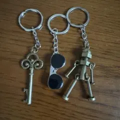 ユニークデザイン キーホルダー3点セット