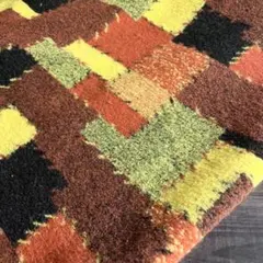 ウール混フリースジャガードニット生地 厚手 幅120×50cm