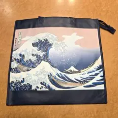 和柄 日本画風 波 バッグ