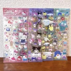 正規品　クリアキャンディシール　サンリオ　キティ　マイメロ　クロミ　プリン