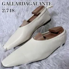 GALLARDAGALANTE ギャザー フラットシューズ 36 23cm 白