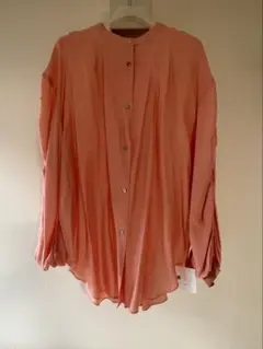 【美品】Cygne　シーニュ★ダブルフリルブラウス 　ネイビー　コットン100 美品】Cygne シーニュ☆ダブルフリルブラウス ネイビー コットン100