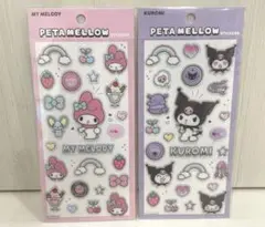 サンリオ　ペタメロウステッカー　マイメロ　クロミ　シール