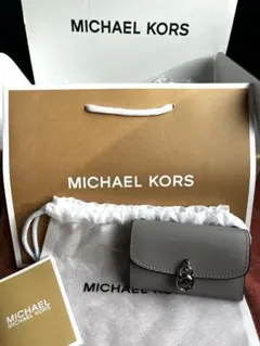 マイケルコース　トライフォールド　コインケース　ミニ財布　ウォレット