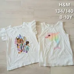 H&M キッズ Tシャツ 2枚セット 134/140のサムネイル