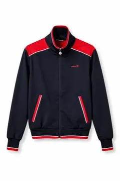 adidas ジップアップジャケット ネイビー/レッド　ジャージ