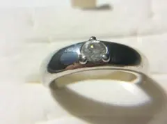 A-109 ｅｔｅエテ　ジルコニア　シルバー　リング　指輪　5.4ｇ　＃１１