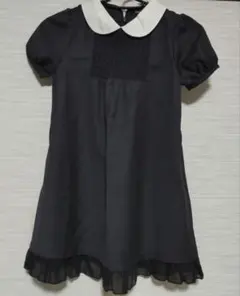 COMME CA ISM 半袖ワンピース 黒