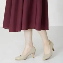 オリエンタルトラフィック 24.5㎝ 跳べるパンプス ゴールド