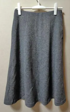 ユニクロ　UNIQLO　ウールブレンドジャージーボリュームスカート　Ｌ