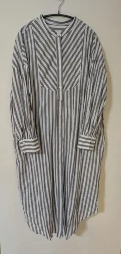 LEPSIM　ストライプ柄　ロングシャツワンピース