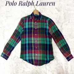 ポロラルフローレン チェックシャツ XS ボーイズ レディース可 マルチカラー