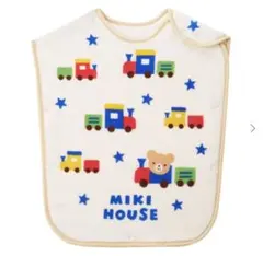 MIKI HOUSE 列車柄 ブルー コットンスリーパー　未使用　タグ付き