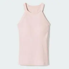 【一度のみ着用】UNIQLO ホルターネックブラタンクトップ　ピンク