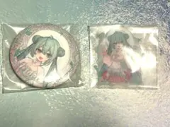 初音ミク グッスマくじ 2026 アクアリウム F賞 缶バッジ＆ステッカーセット