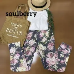 ソウルベリー soulberry ストレッチスキニーパンツL チャコールグレー