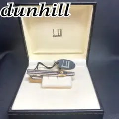 【美品】dunhill ダンヒル　ネクタイピン　シルバー　ゴールド　dマーク