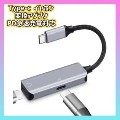 タイプC イヤホン 変換アダプター 急速充電対応 高音質 Lightning