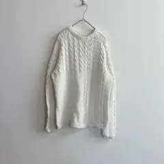 ZARA ザラ サマーニット 長袖 白 綿 キッズ 女の子 トップス【140】