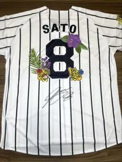 阪神タイガース 佐藤輝明 レプリカユニフォーム90周年 ホーム 刺繍