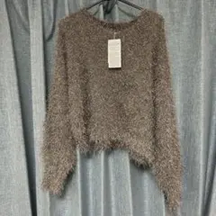 フェザーヤーン長袖プルオーバー　グレー　L