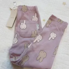 新品！petit main 100 miffy パープル　レギンス