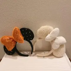 もこもこ ブラック ディズニー ミニー カチューシャ ミニパル パルパルーザ