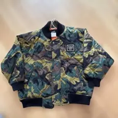 キッズ 迷彩柄 キルティングジャケット