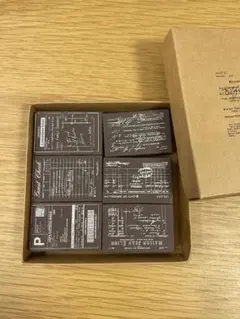 「票券之音」チケットスタンプ6個セット コラージュ　レトロ　手帳