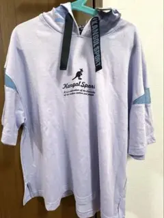 新品未使用　カンゴール　フード付き　Tシャツ　150センチ　ラベンダー